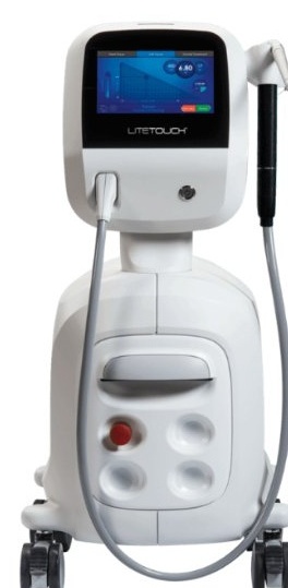 Equipamento de laser de Érbio LiteTouch usado no consultório